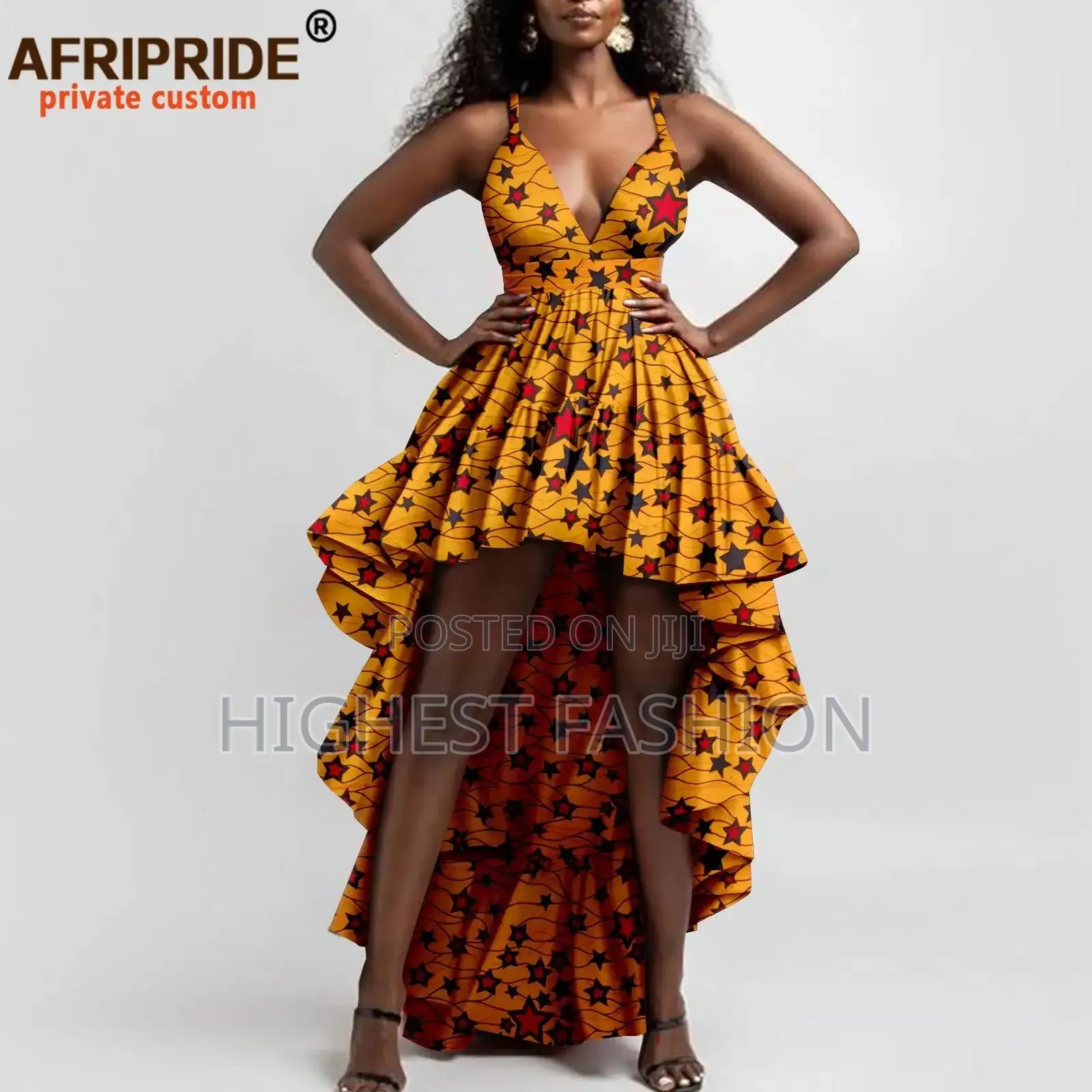 Spaghetti Strap Print Dress