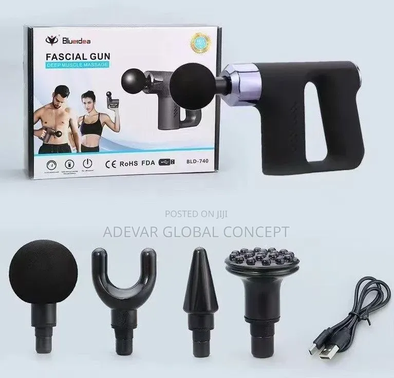 BLD-740 Blue Idea Facial Gun Deep Muscle Massage Gun