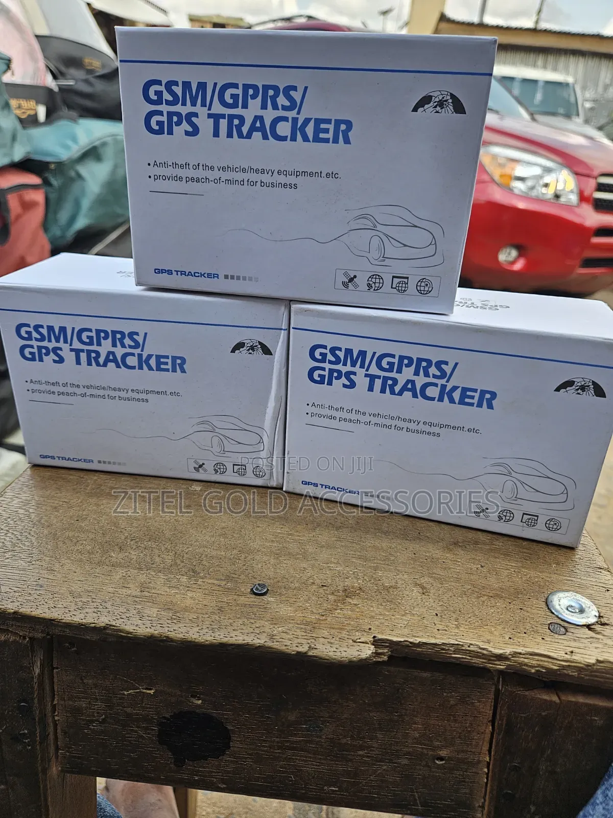 A White GPS Tracker Is Used to Monitor and Locate Vehicles, Assets,