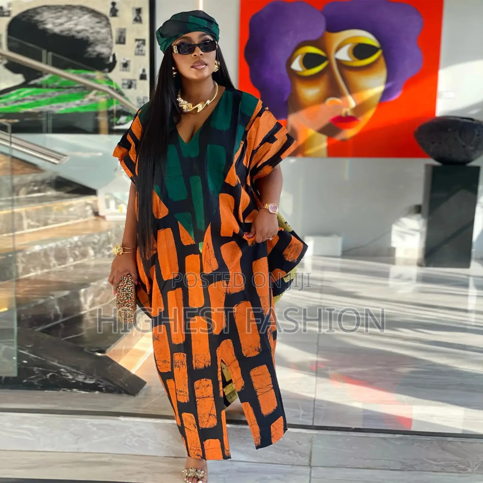 Kaftan Boubou Dress