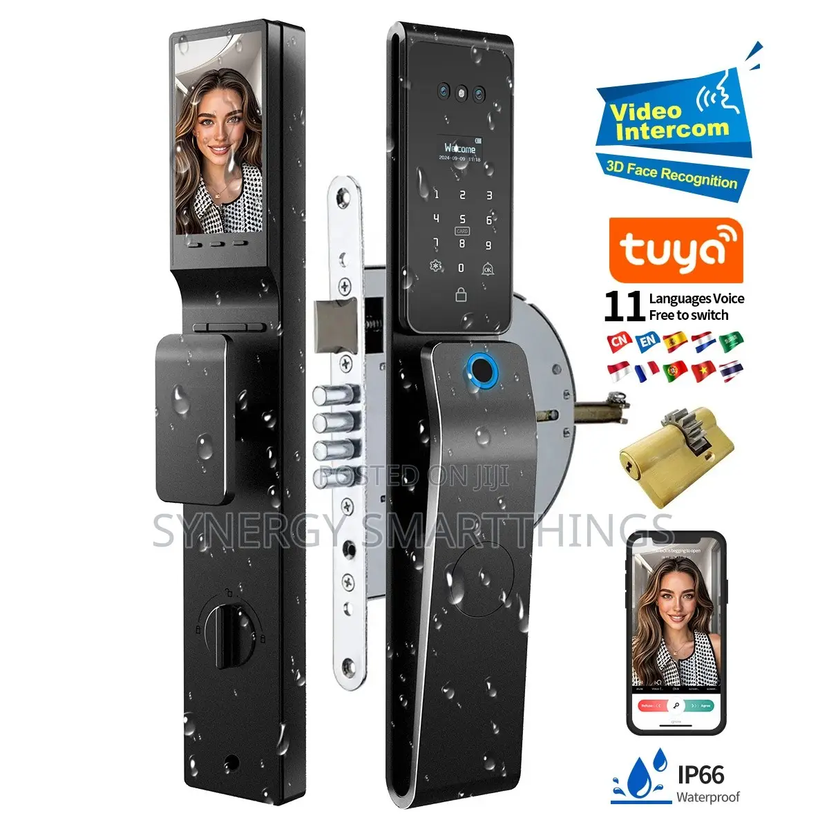 Israeli Smart Door Lock Tuya With Alexa Google Voice Assistant