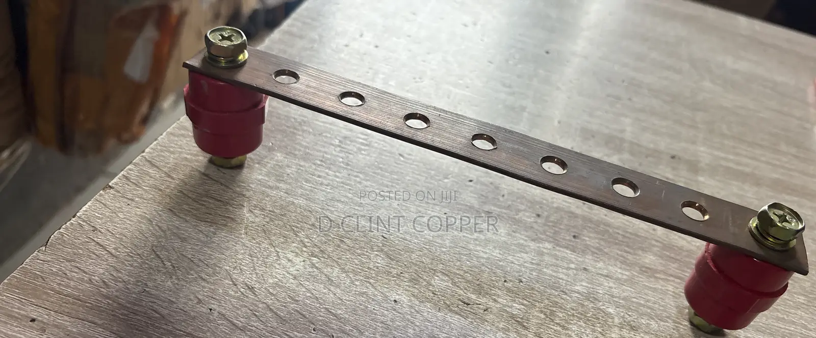 Copper Earth Bar and Insulator