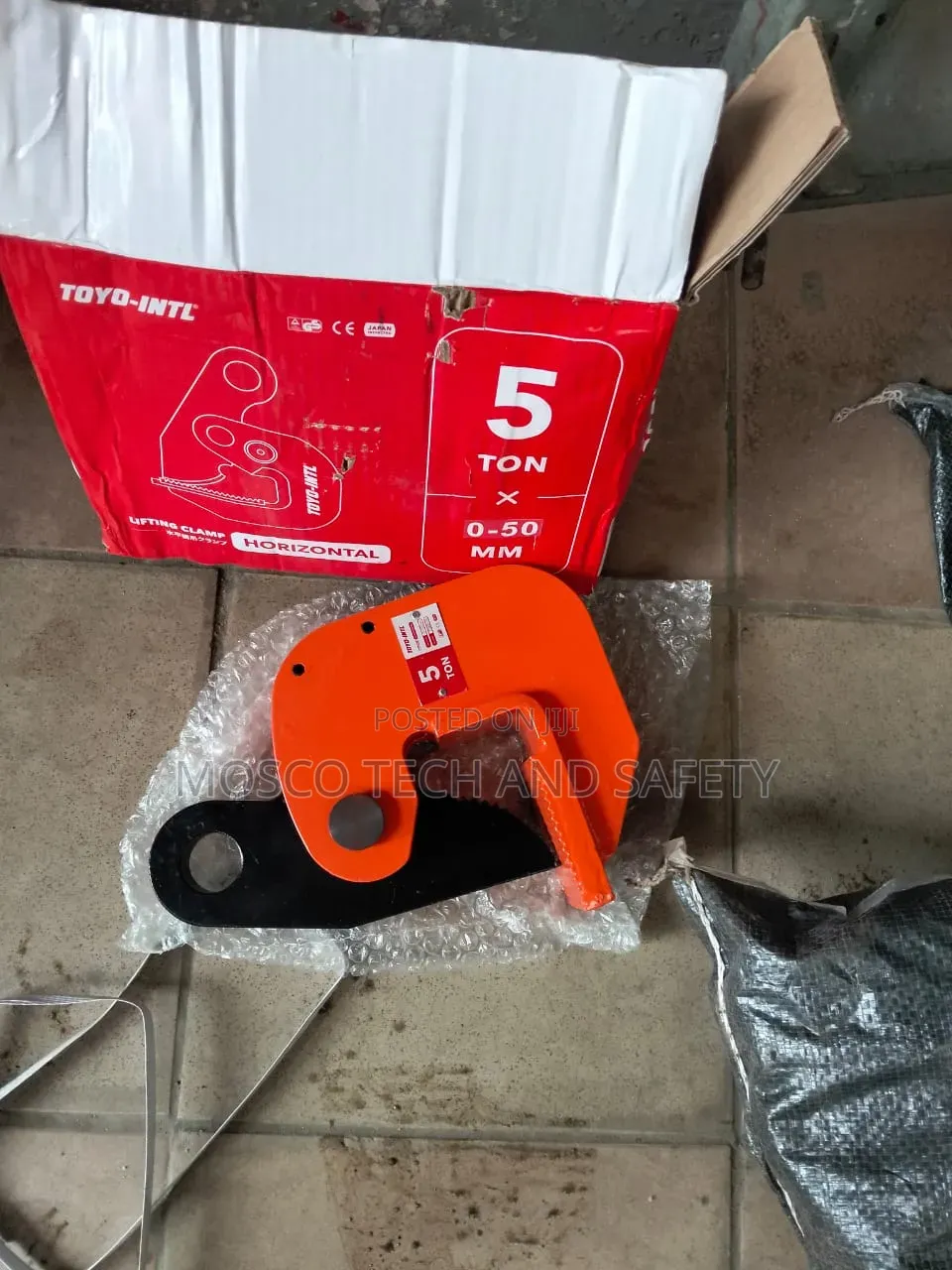 Toyo-Intl 5 Ton Steel Plate Lifting Clamp