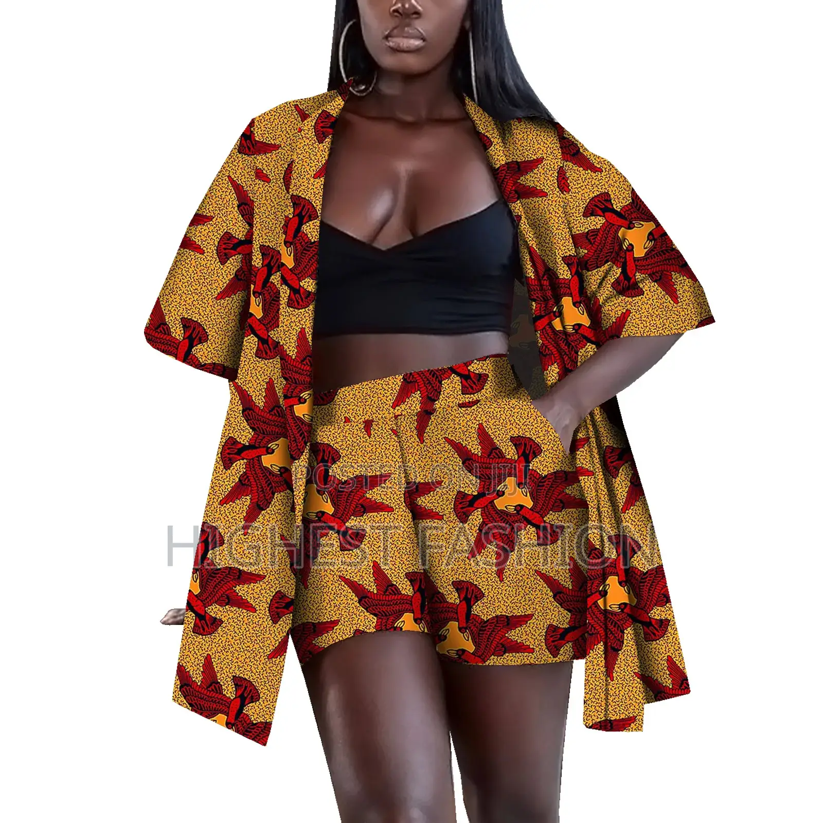 Print Kimono and Short