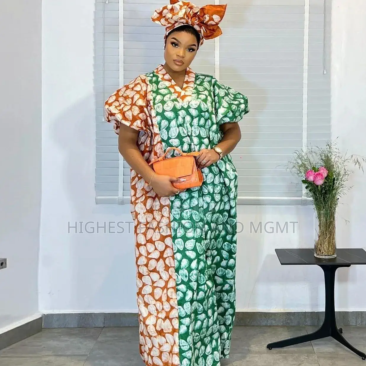 Bob Sleeve Boubou Dress