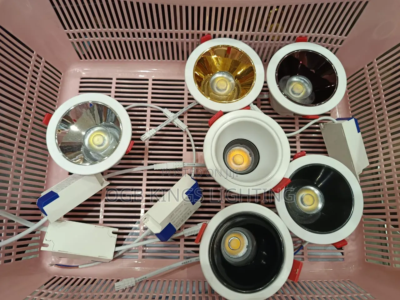 Recessed Anti White Gold Led Cob Down Light Black/White Dimmable