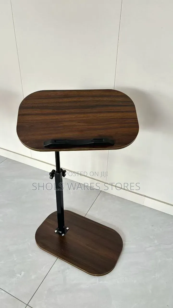Adjustable Tilting Laptop Table - Knight Black/Walnut Finish