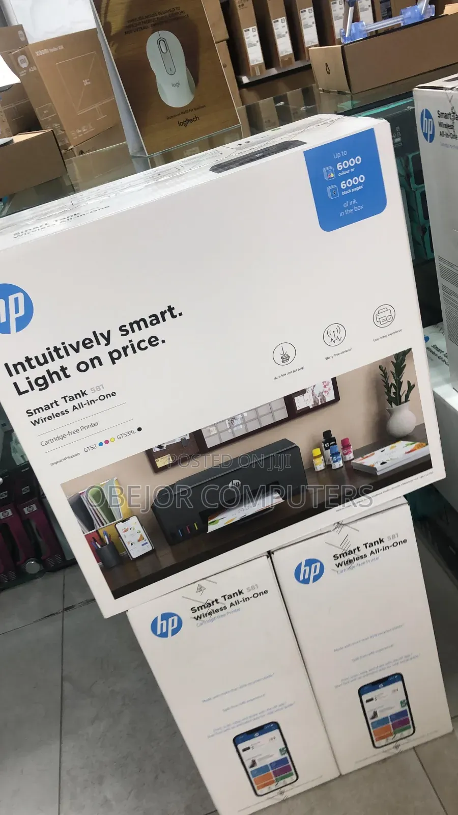 Hp Smart Tank 581 Wireless All in One Cartridge Free Printer