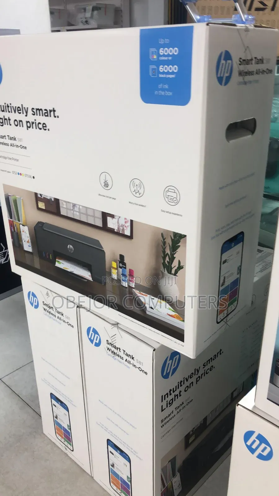 Hp Smart Tank 581 Wireless All in One Cartridge Free Printer