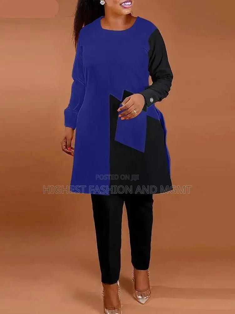 Long Flare Sleeve Ankara Dress