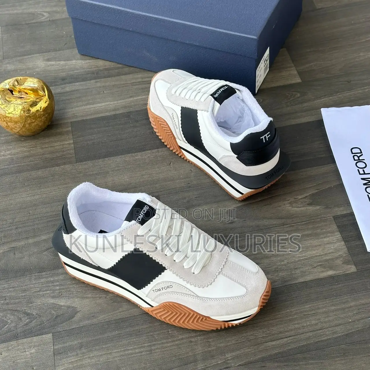 Tom Ford Bumper Leather Sneakers in 2 Colors