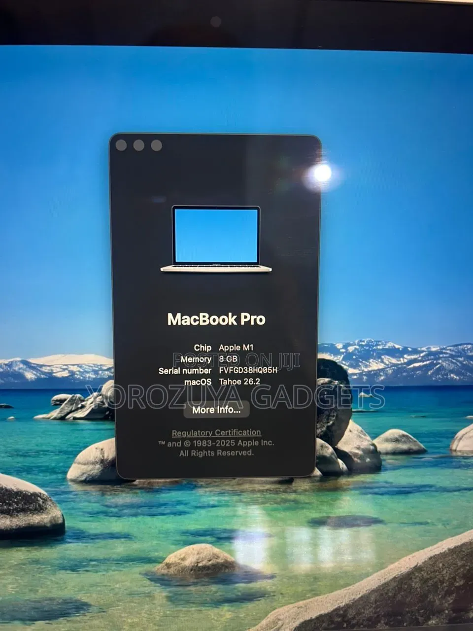 Laptop Apple MacBook Pro 2020 M1 8GB Apple M1 SSD 512GB