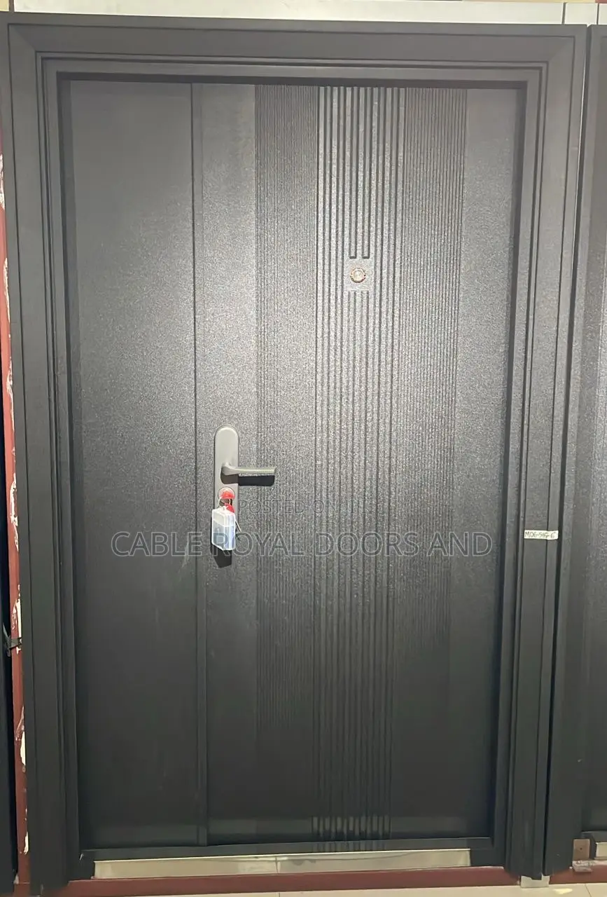 70mm Black Steel Door