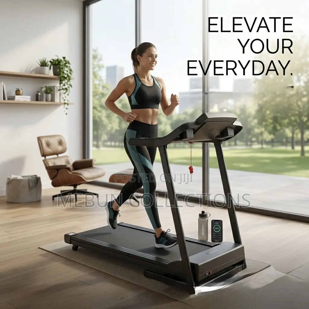 Treadmill Walking Pad With Handle and LCD Screen
