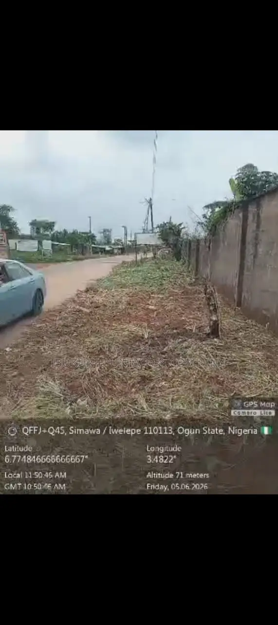 Land for Sale Directly on Shimawa Road