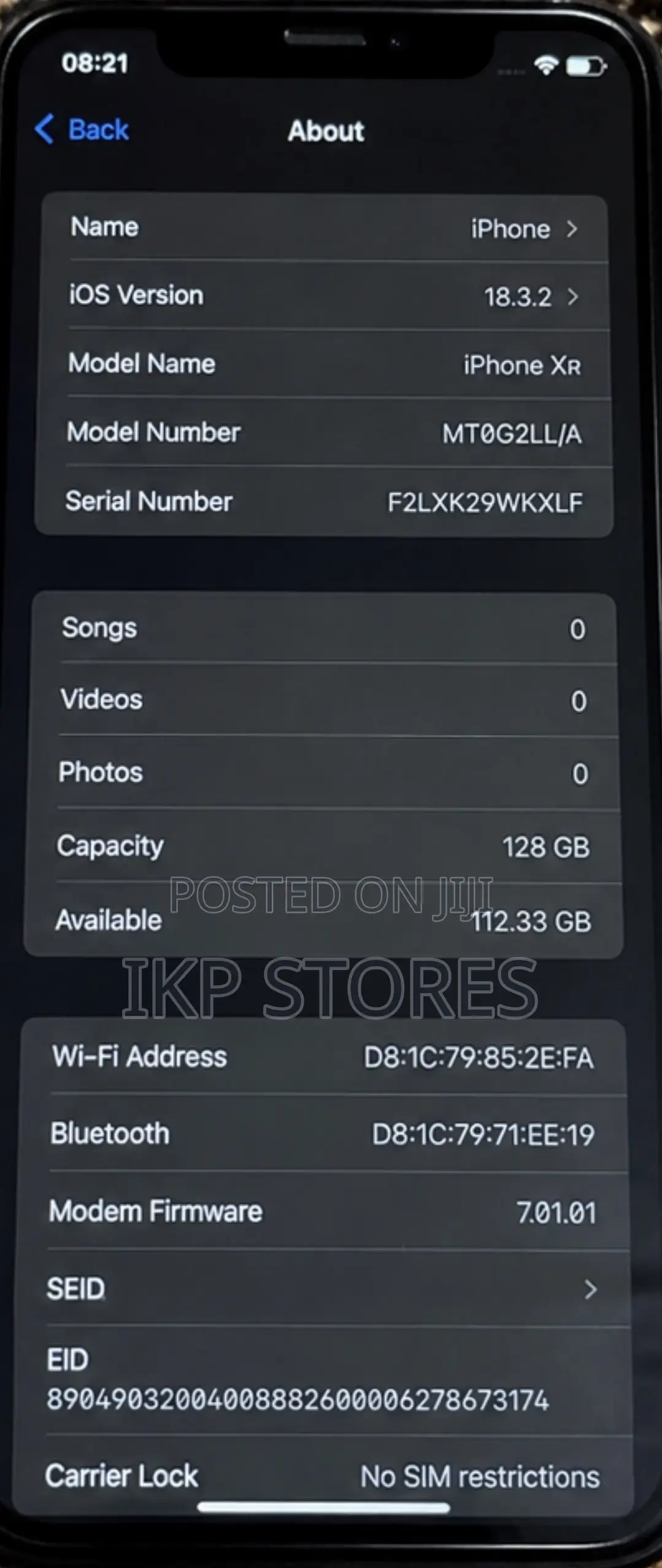 Apple iPhone XR 128 GB Black