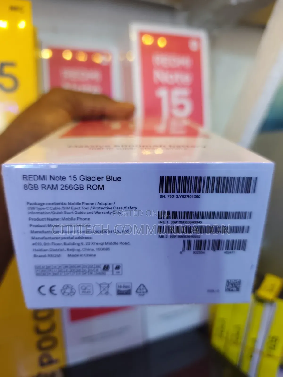 New Xiaomi Redmi Note 15 256 GB Red