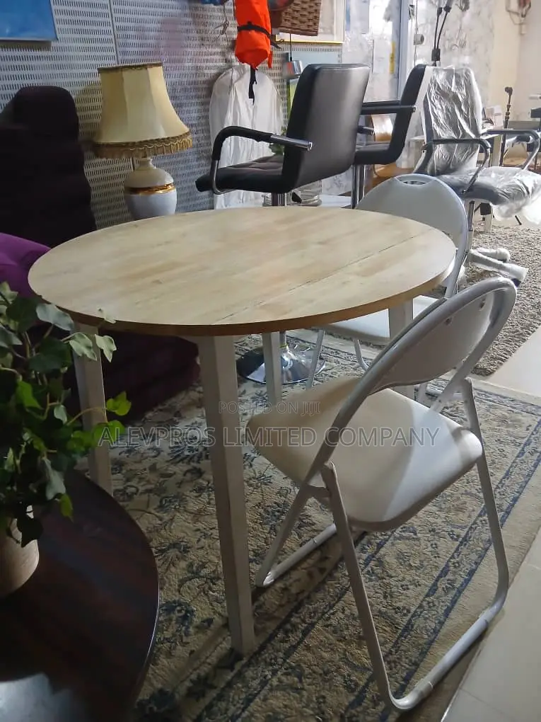 Foreign Used Set of Ikea Extendable Table and Collapsible Chair
