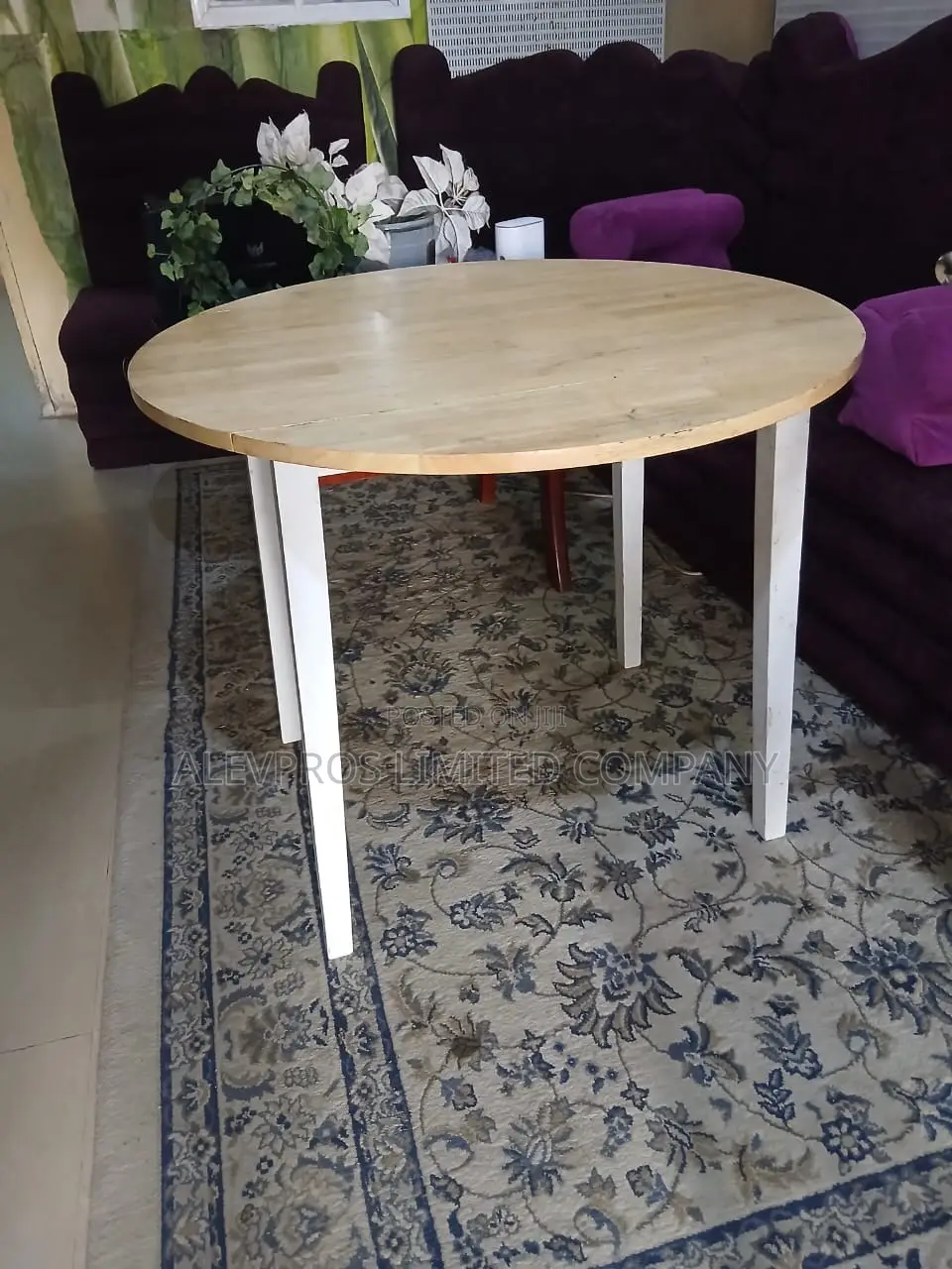 Foreign Used Set of Ikea Extendable Table and Collapsible Chair