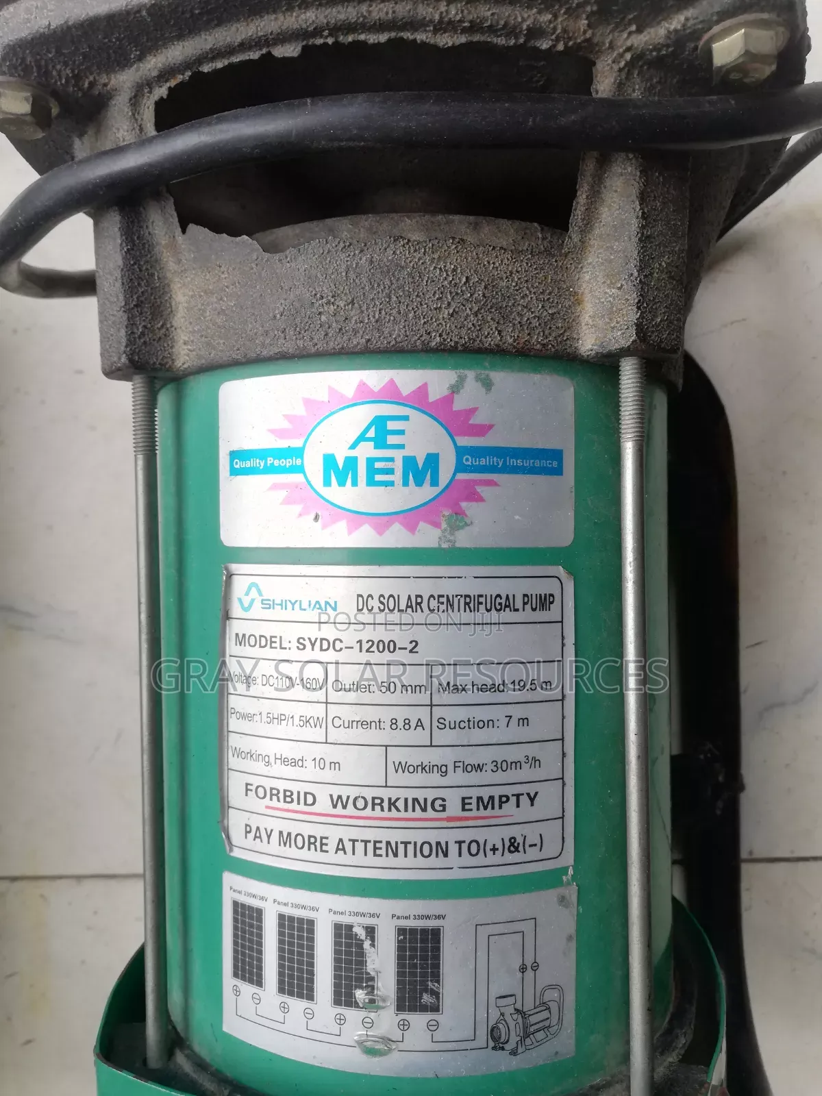 1.5hp Surface Solar Dc Pump
