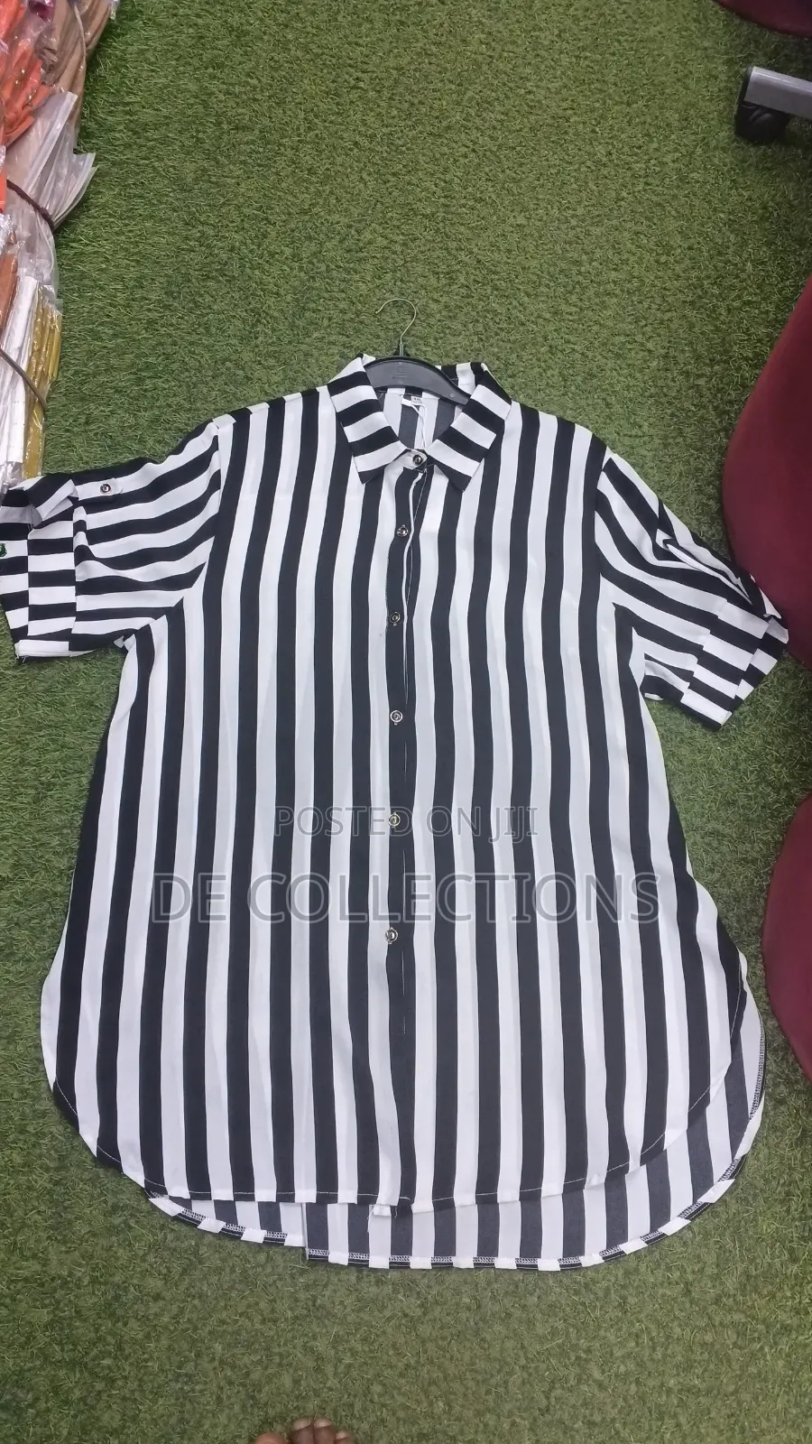 Long Designer Shirt in Stripes and Plain Colors
