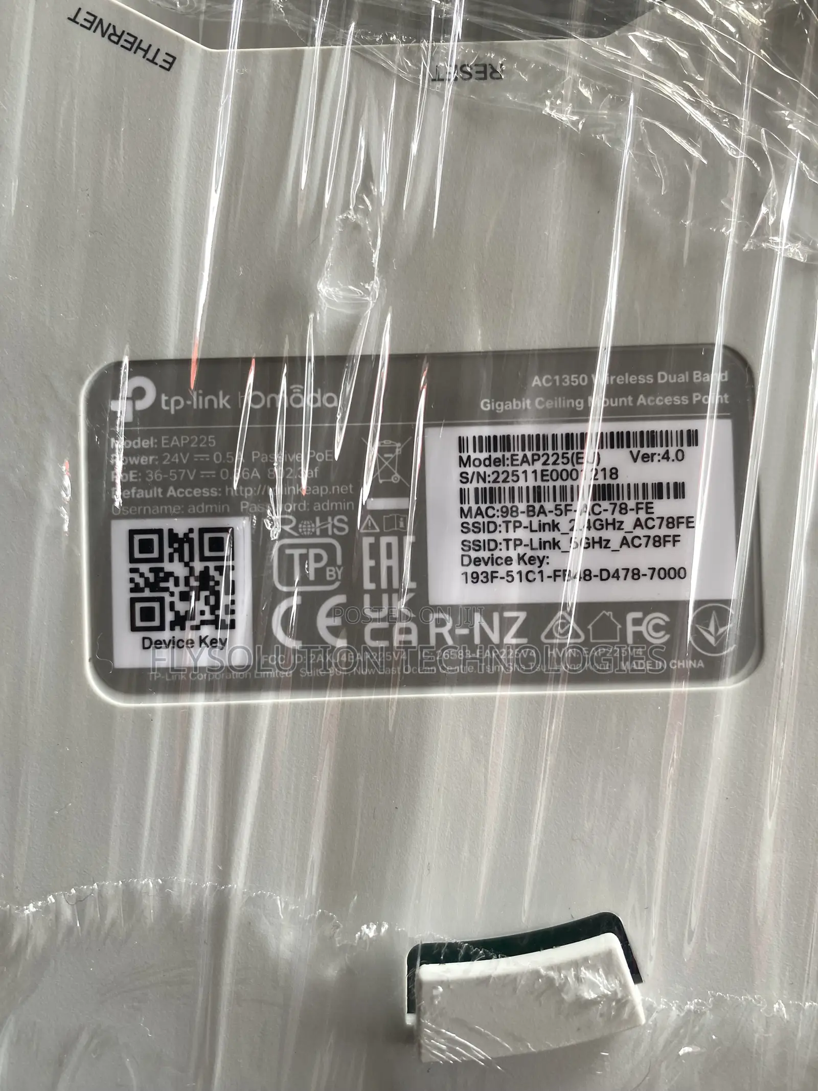 Tp-Link Ac1350 Wireless Dual Band Gigabit Ceiling Mount Access Point
