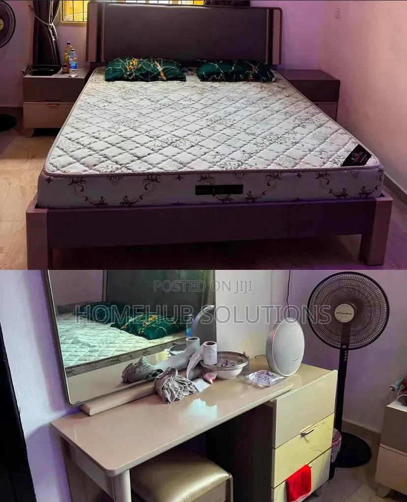 Foreign Bed Set 6x6 Bedframe, Orthopedic Mattress, Dresser, Mattress