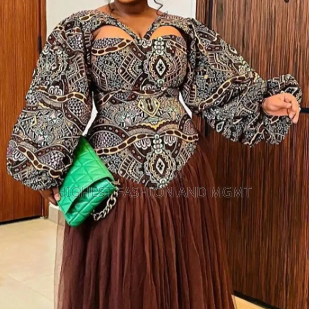 Long Sleeve Print Dress