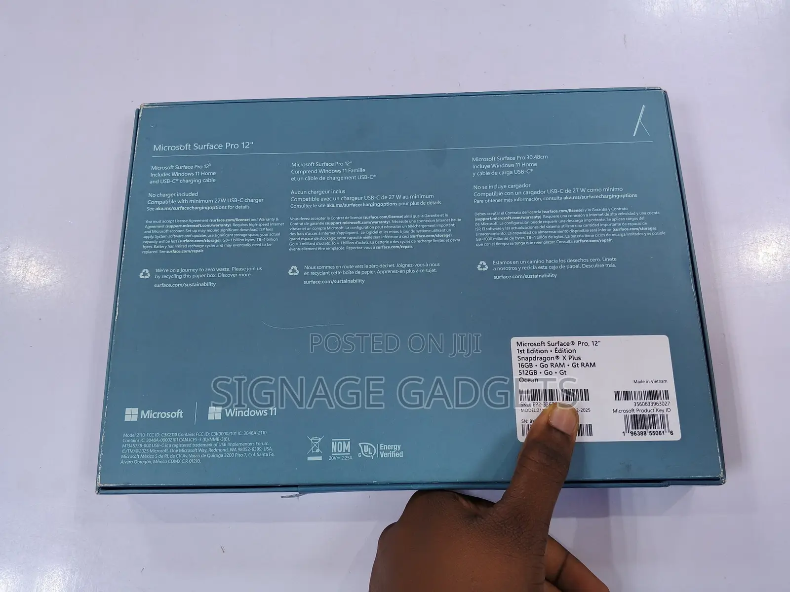 New Laptop Microsoft Surface Pro Copilot+ PC 12 16GB SSD 512GB