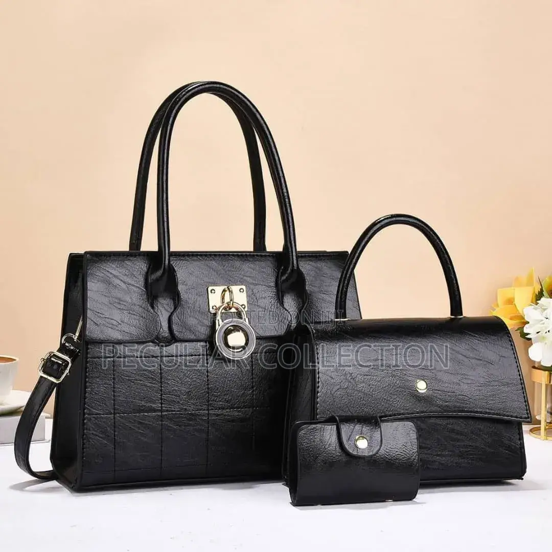 Premium 3 in 1 Fashionable Leather Bag. Available in Different Colors.
