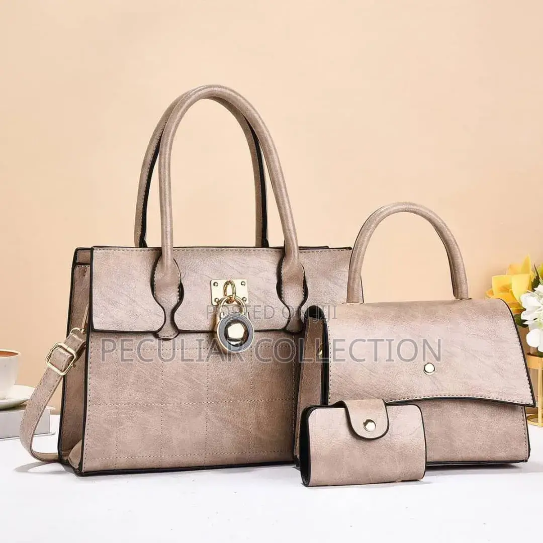 Premium 3 in 1 Fashionable Leather Bag. Available in Different Colors.