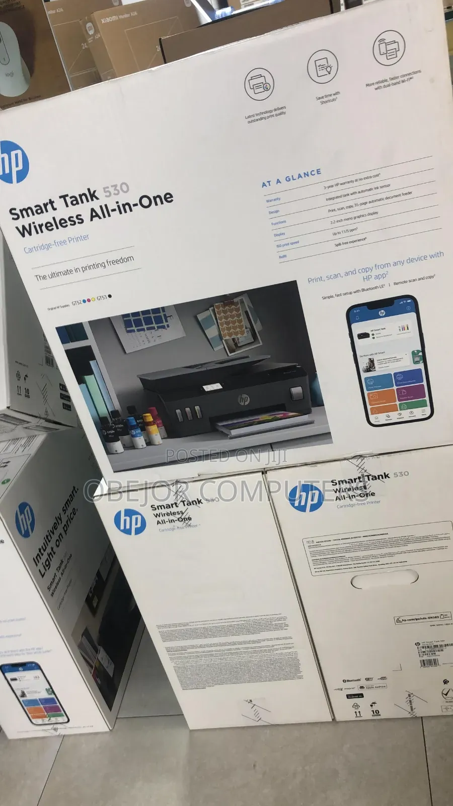Hp Smart Tank 530 Wireless All in One Cartridge Free Printer