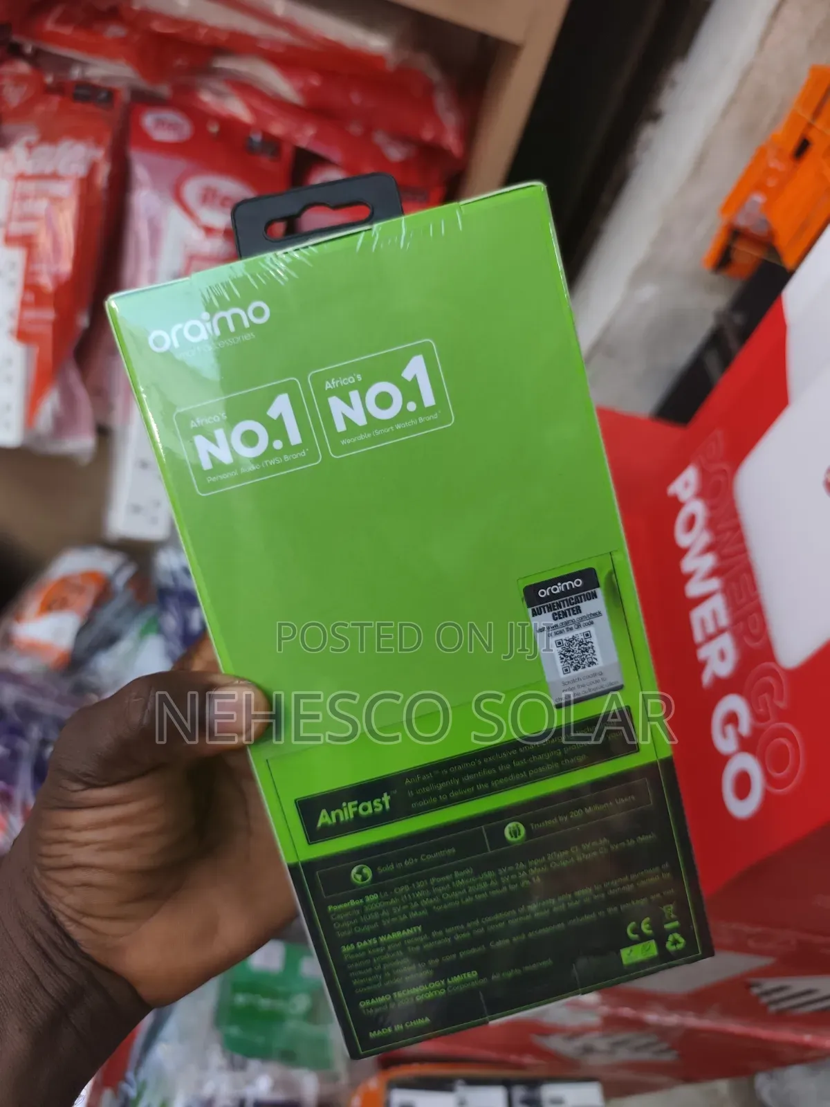 Oraimo 30,000mah| Comes With Torch Light Plus 4 Ports