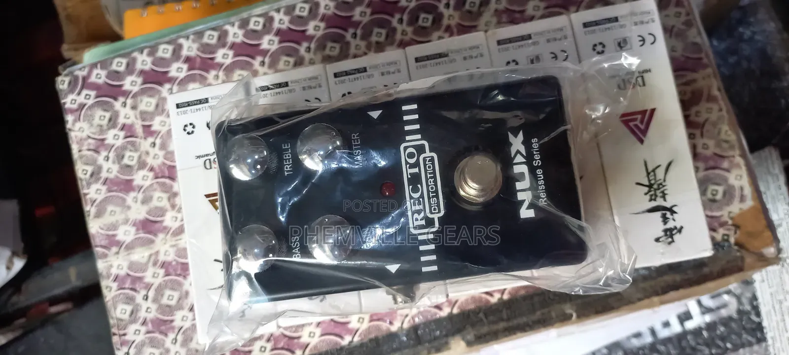 Nux Rec to Distortion Effect