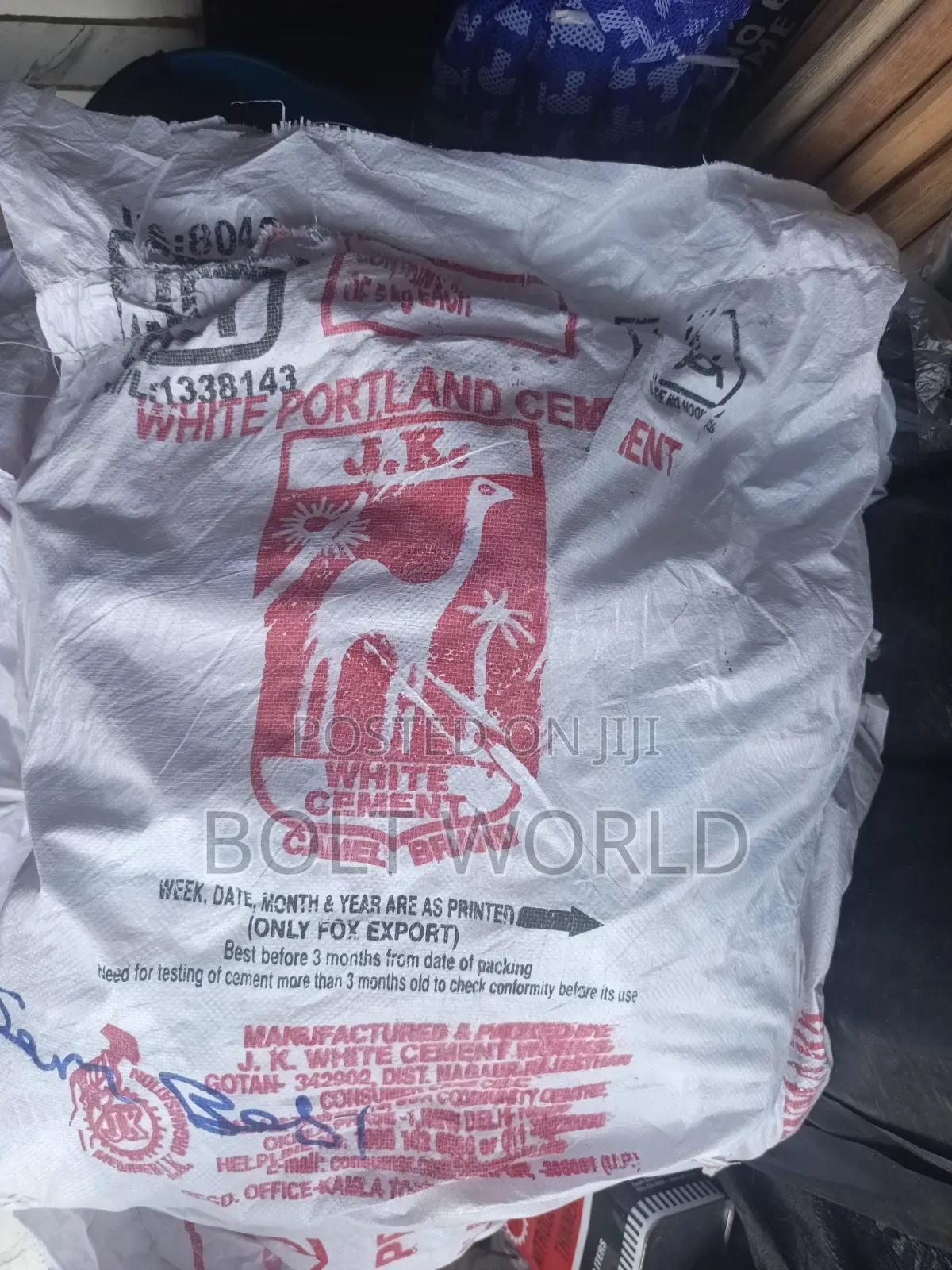 White Portland Cement J. K