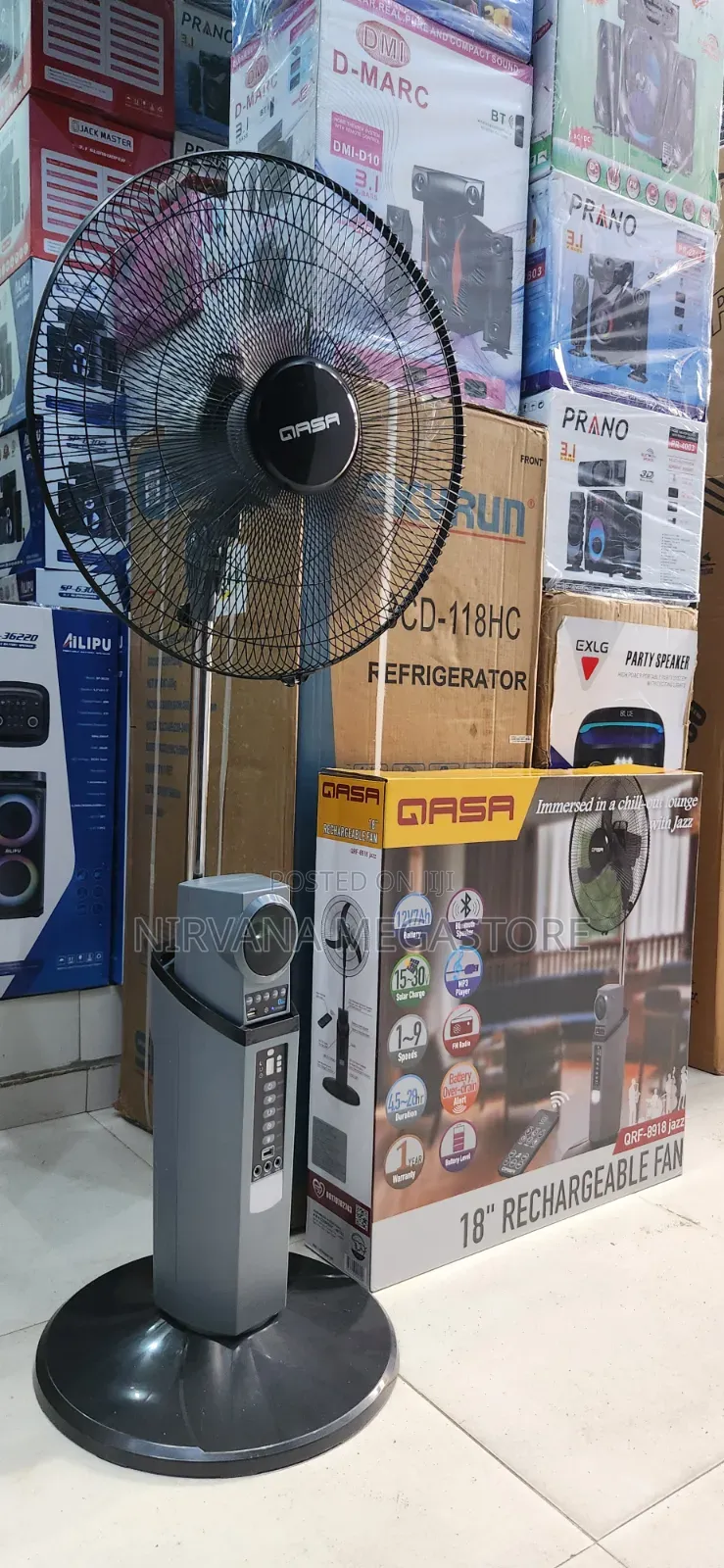 Qasa Rechargeable Solar Fan