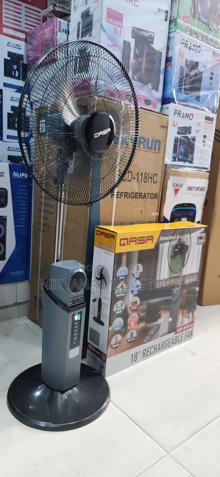 Qasa Rechargeable Solar Fan