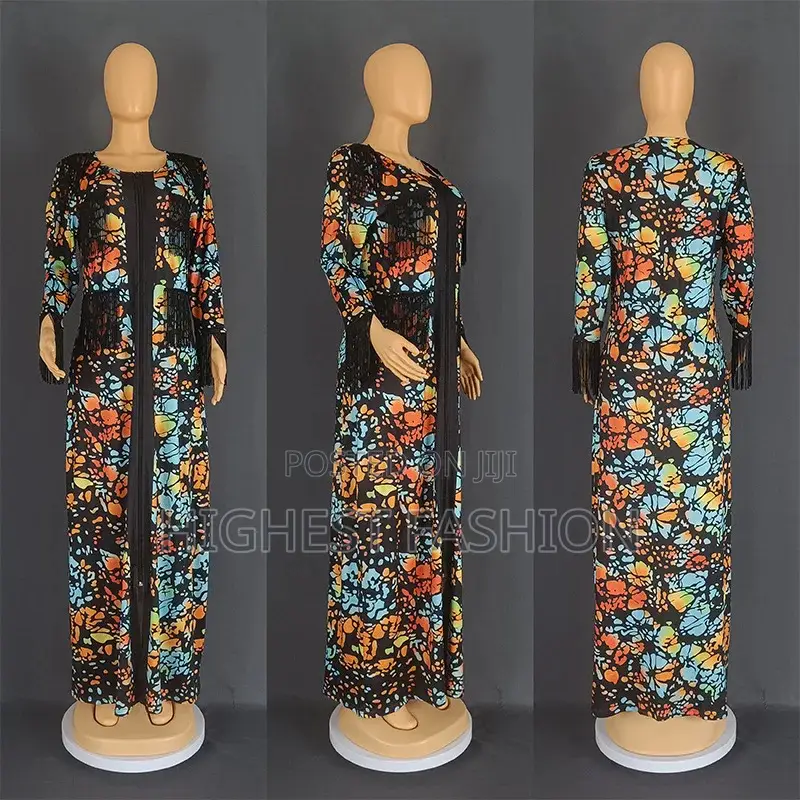 Long Sleeve Ankara Dress