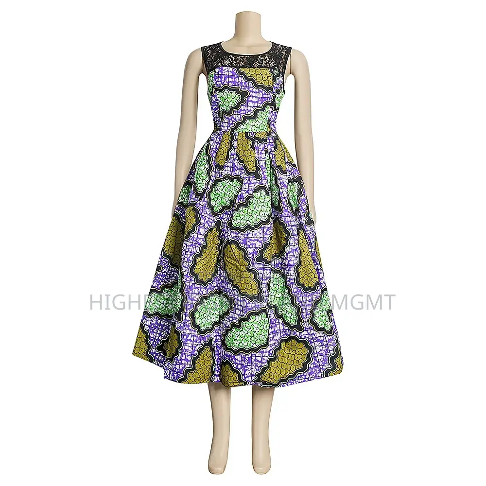 Ankara Gathered Dress