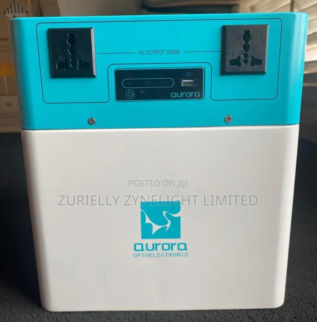 Aurora 1000w/2kwh Lithium Battery Solar Generator