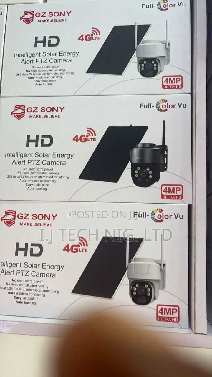 Ubox Single Lens 4g PTZ Solar Camera