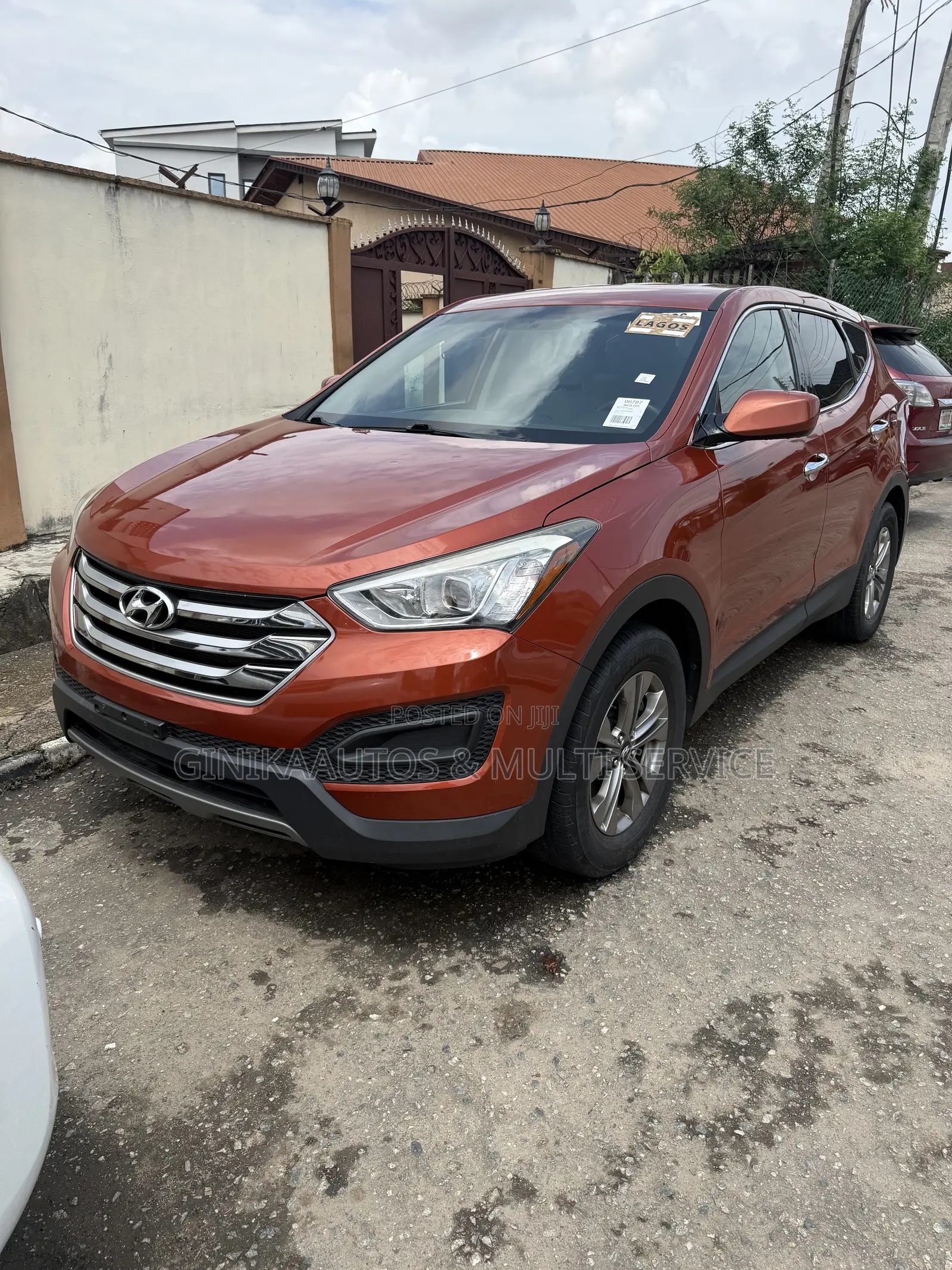 Hyundai Santa Fe SE FWD 2016 Orange