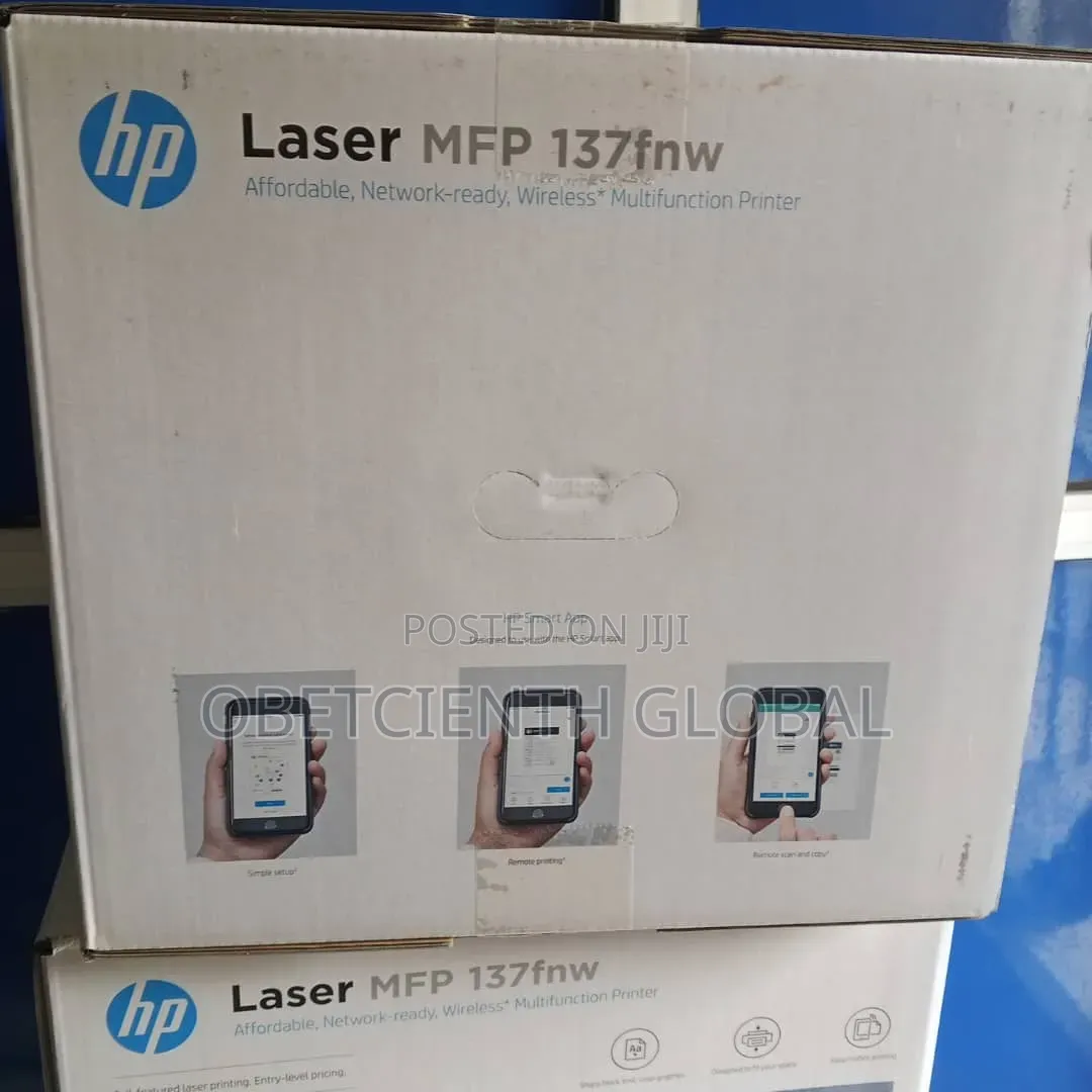Hp
Laser MFP 137fnw Affordable, Wireless, Multifunction Printer