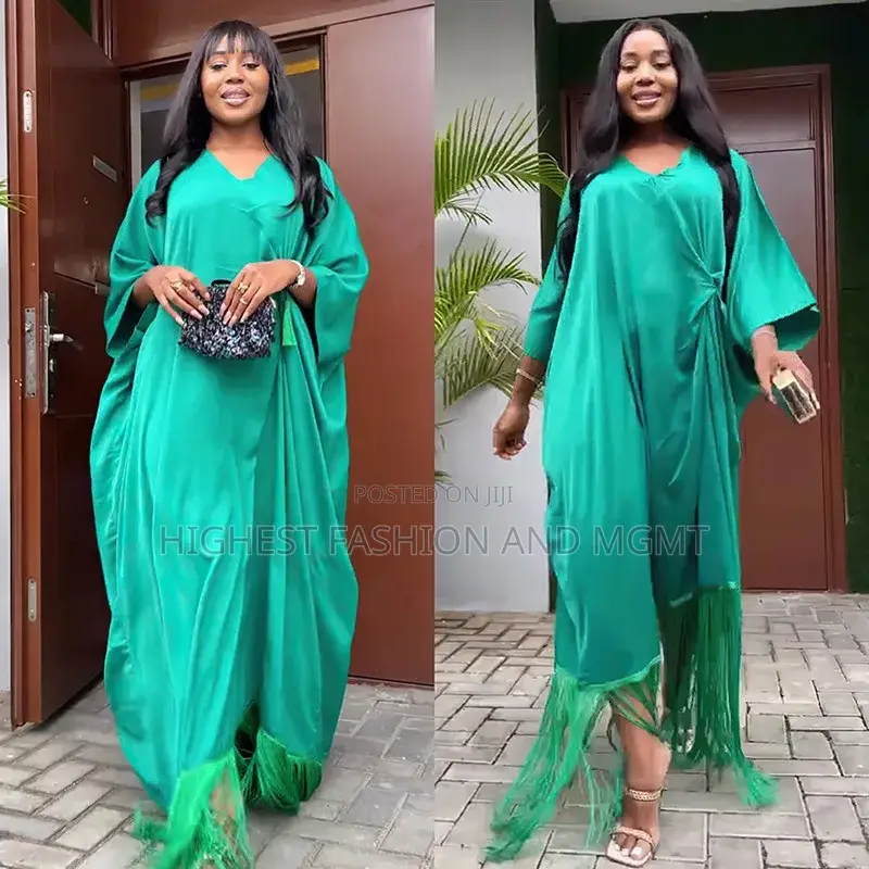 Satin Boubou Dress
