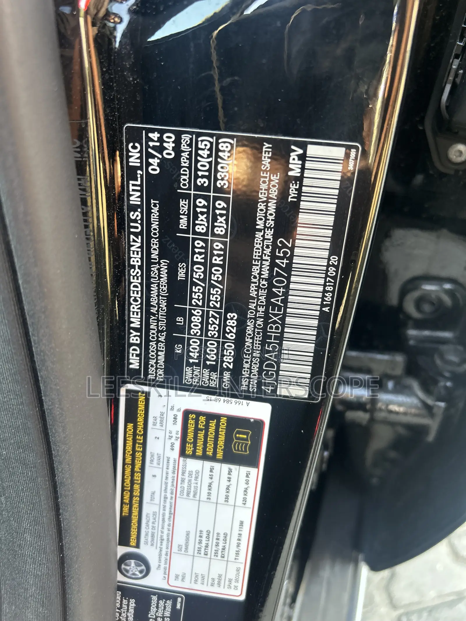 Mercedes-Benz M Class 2014 Black