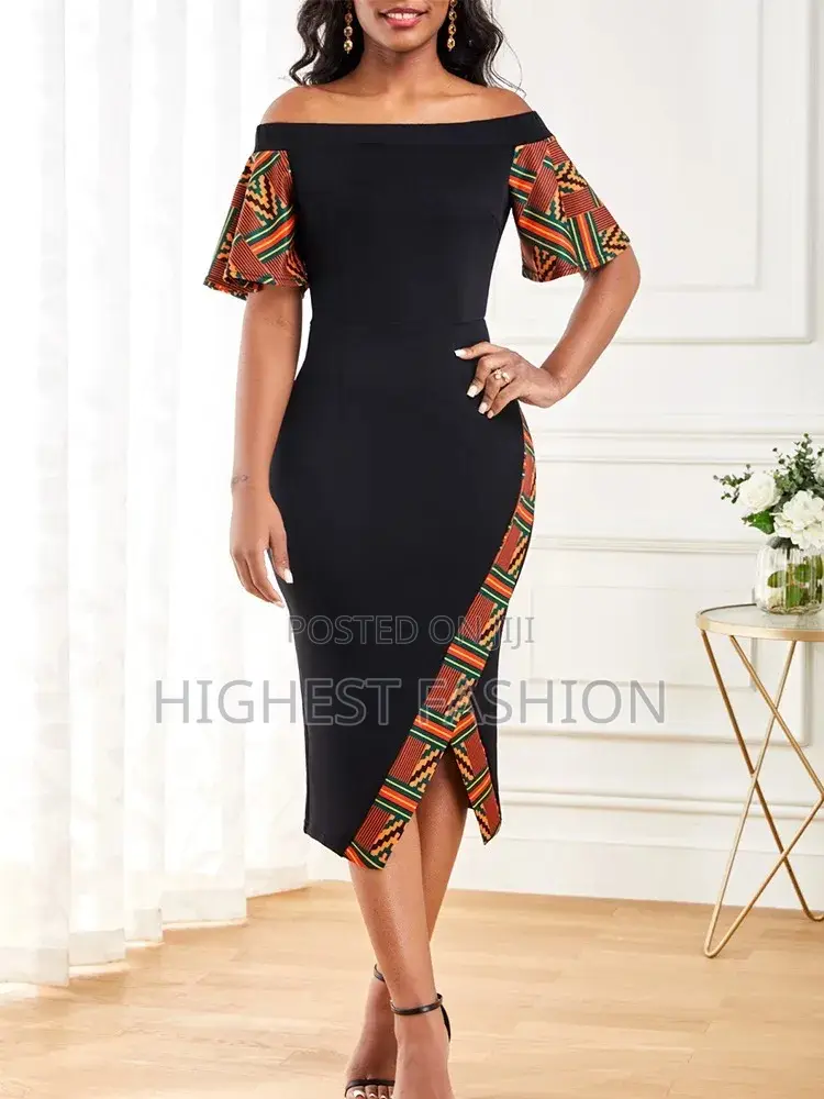 Petal Sleeve Off Shoulder Dress