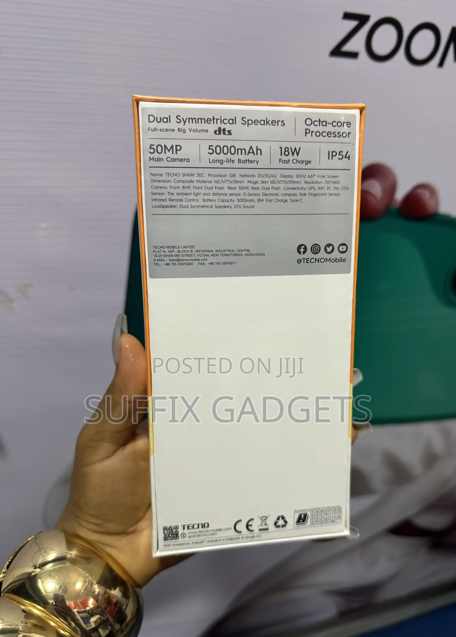 New Tecno Spark 30C 128 GB