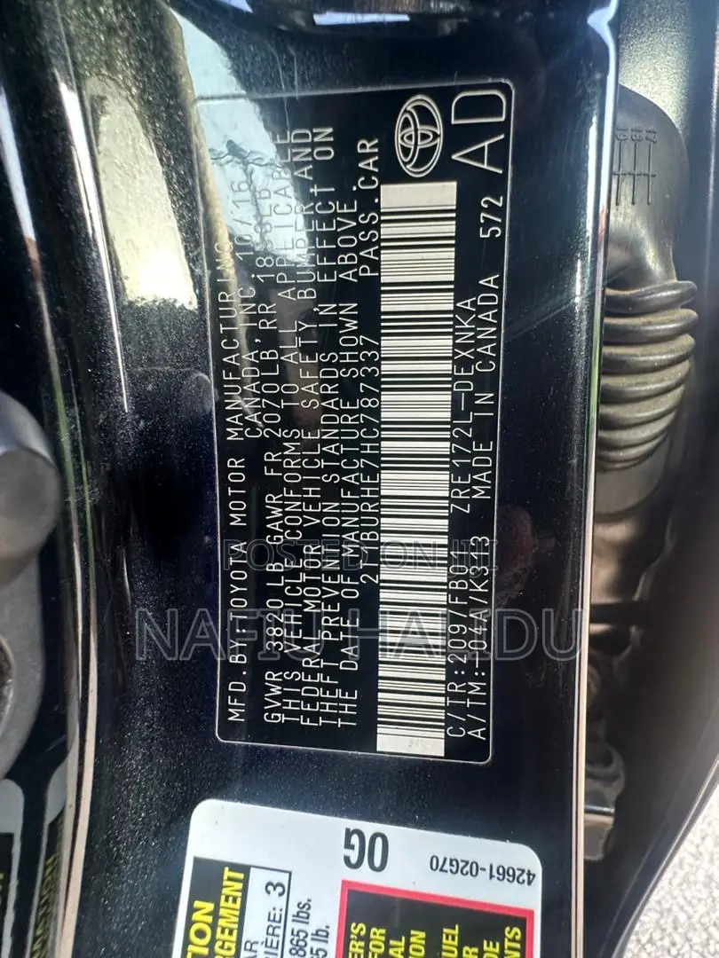 Toyota Corolla 2017 Black
