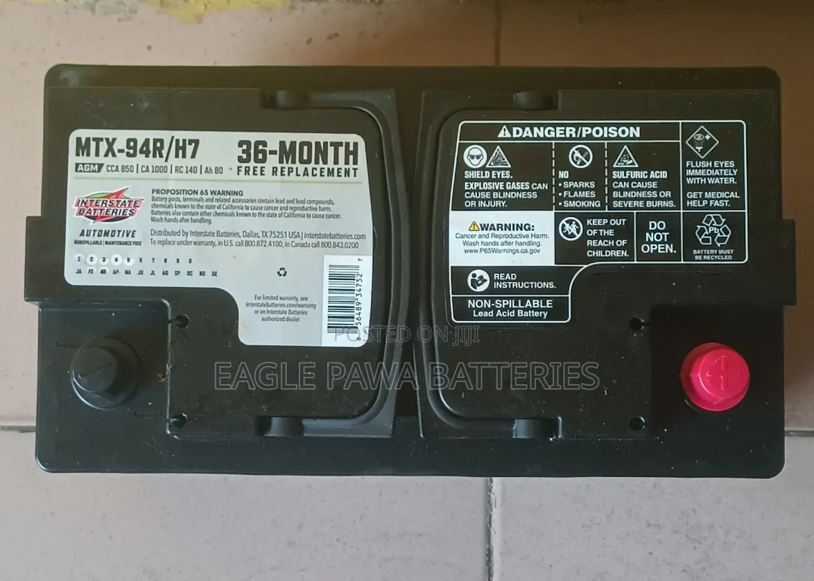 Interstate Agm H7 Battery