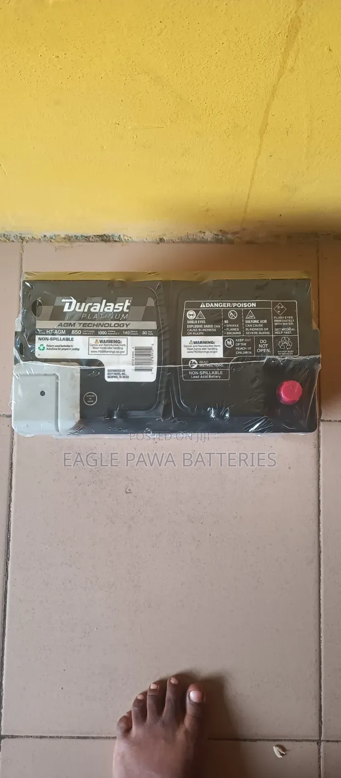 Duralast H7 Agm Battery From Usa